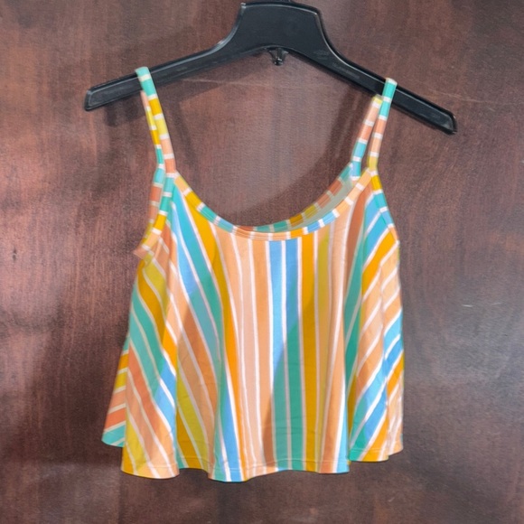 Matilda Jane Colorful Coastal Tankini Swimsuit Top- Small - Picture 2 of 4
